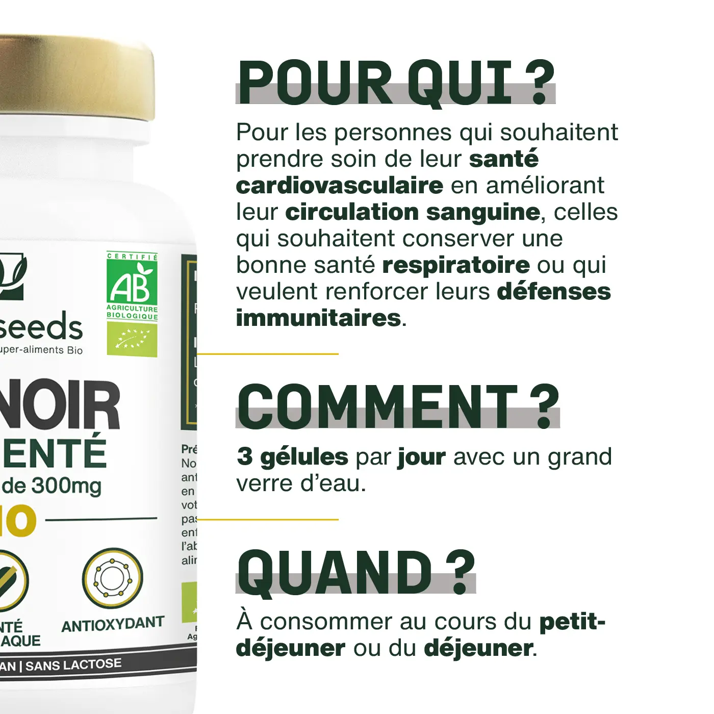 Ail Noir Bio, Fermenté | 90 gélules - Image 4