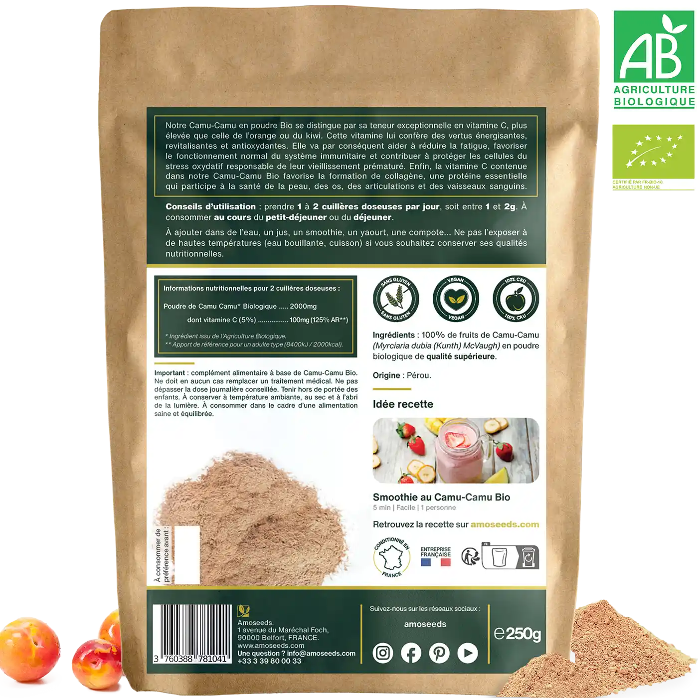 Camu-Camu en poudre Bio 250G - Image 5