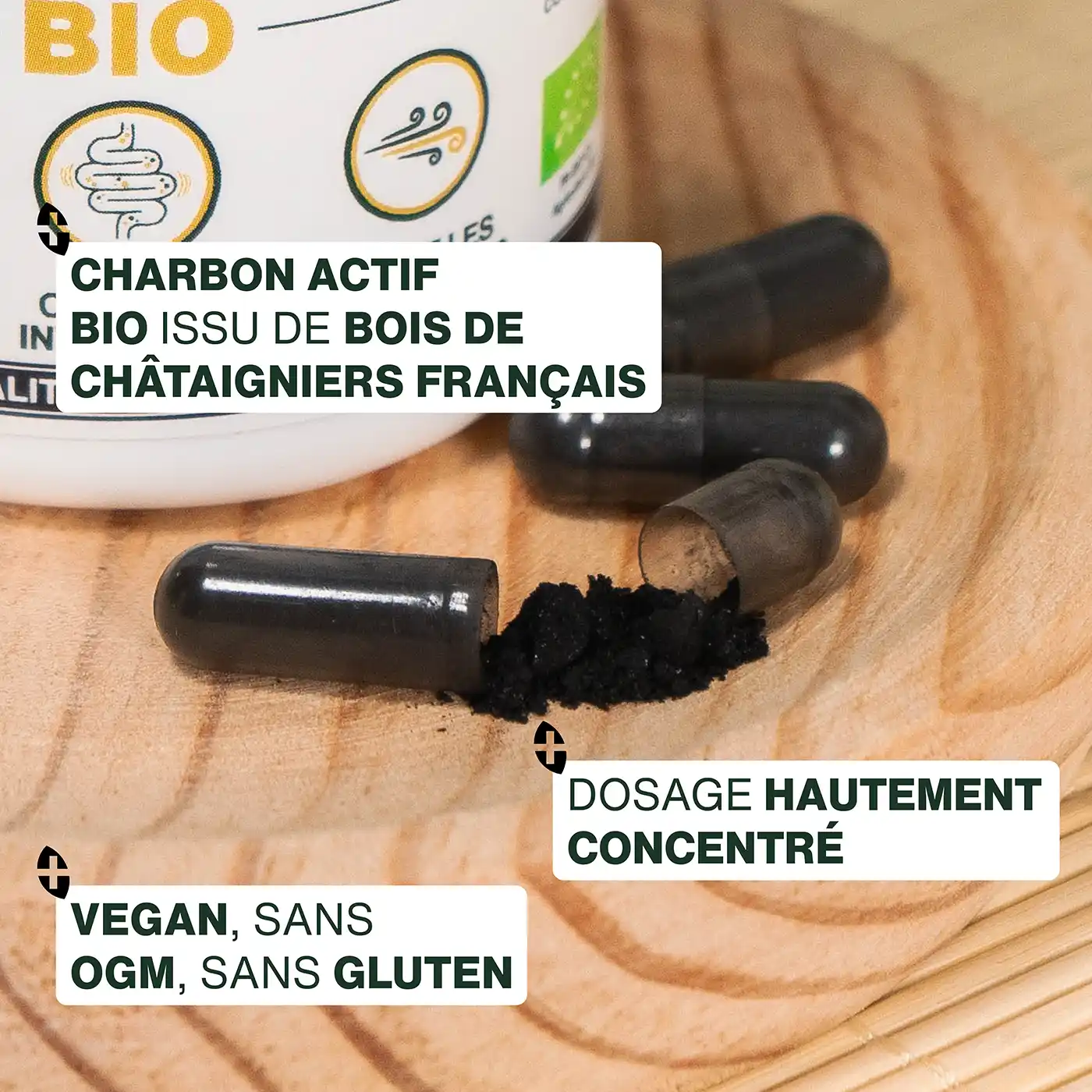 Charbon Actif Végétal Bio | 120 gélules - Image 3