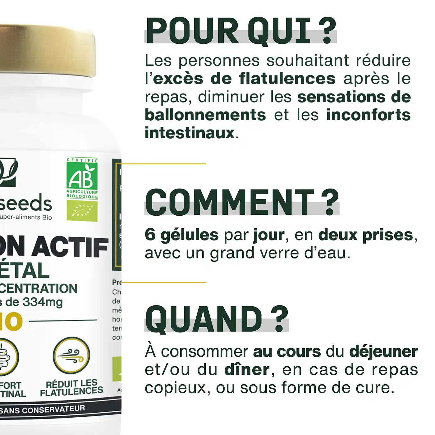 Charbon Actif Végétal Bio | 120 gélules - Image 4