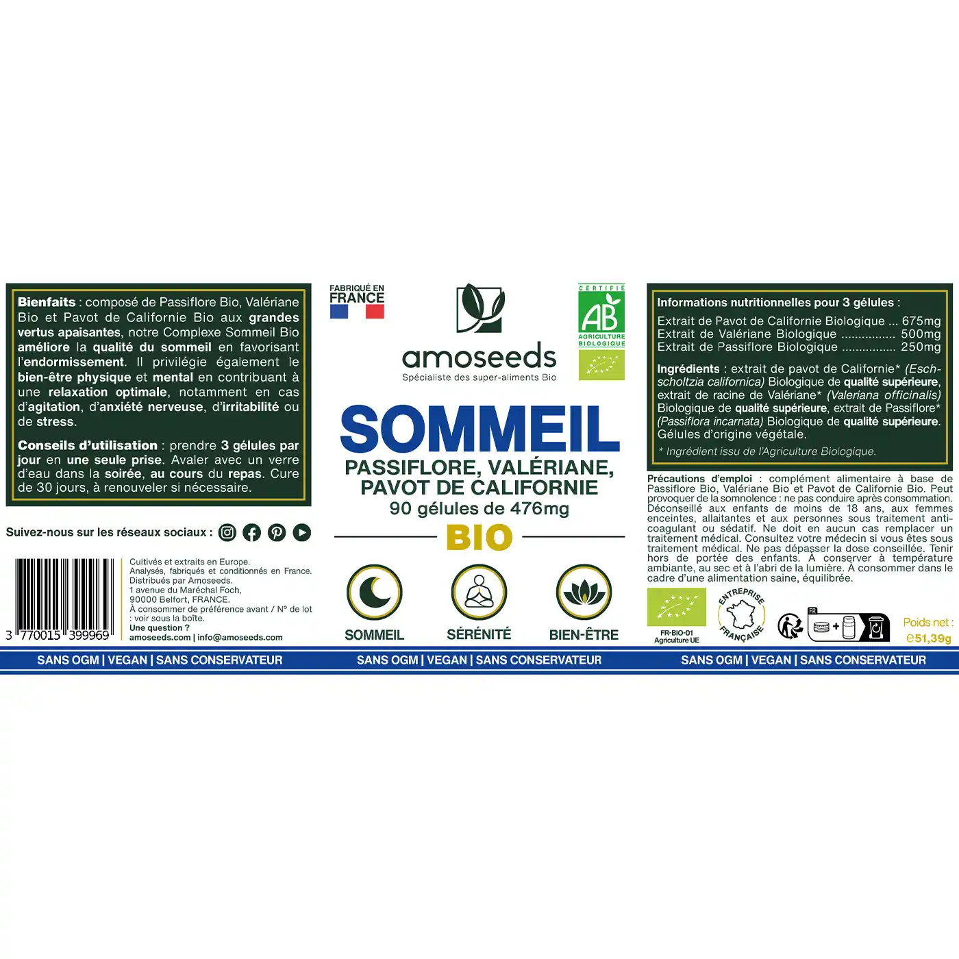 Complexe Sommeil Bio | 90 gélules - Image 6