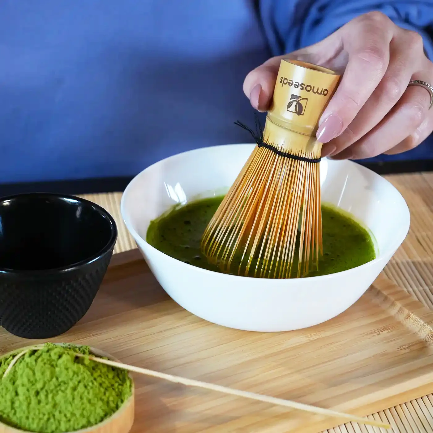 Fouet à Matcha en Bambou | Chasen 120 tiges - Image 6