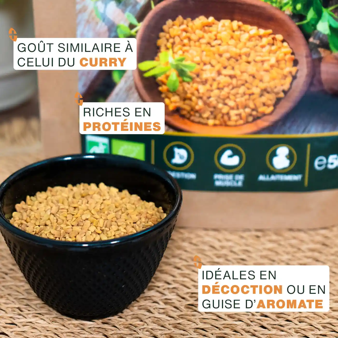 Graines de Fenugrec Bio 500g - Image 3
