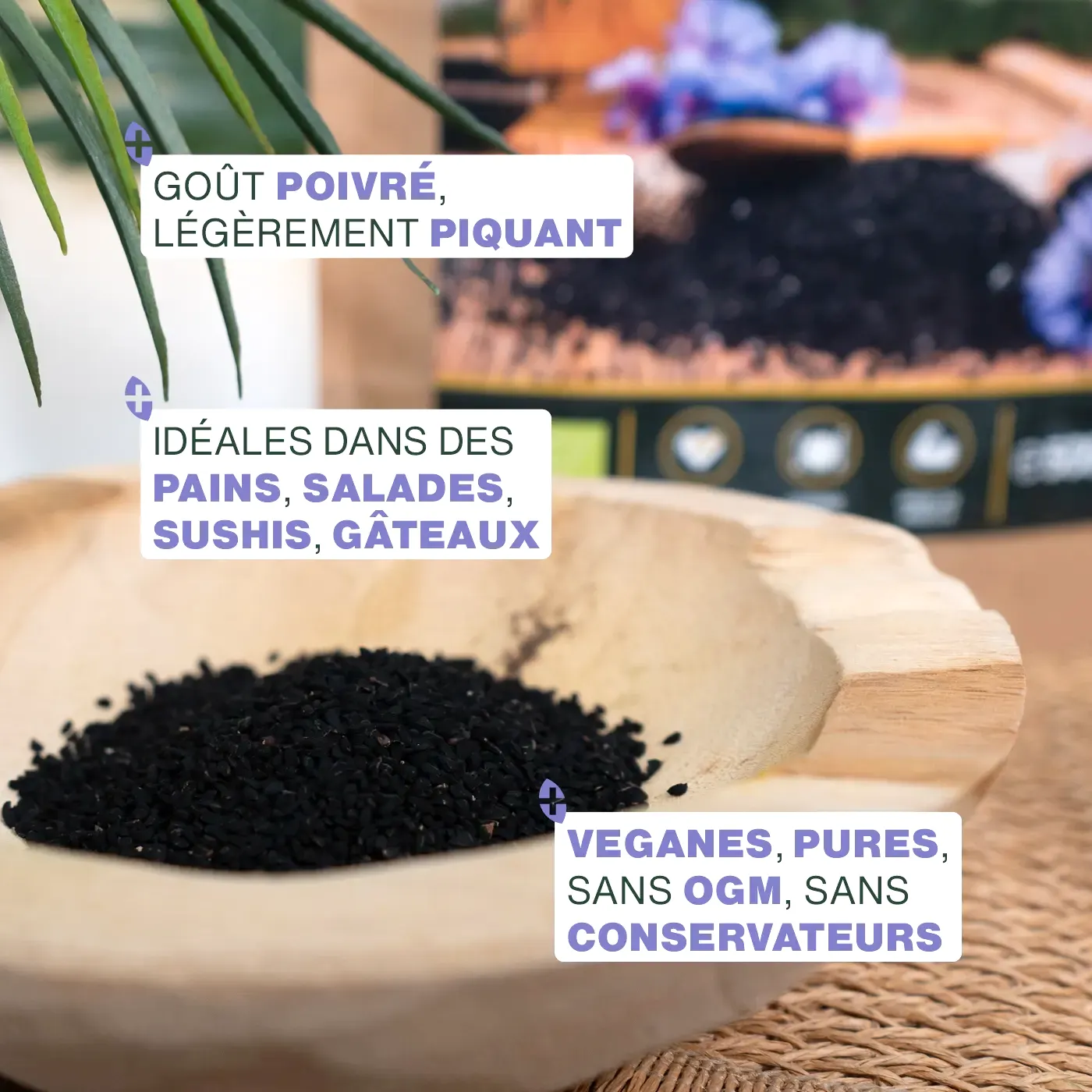 Graines de Nigelle Bio 500g - Image 3