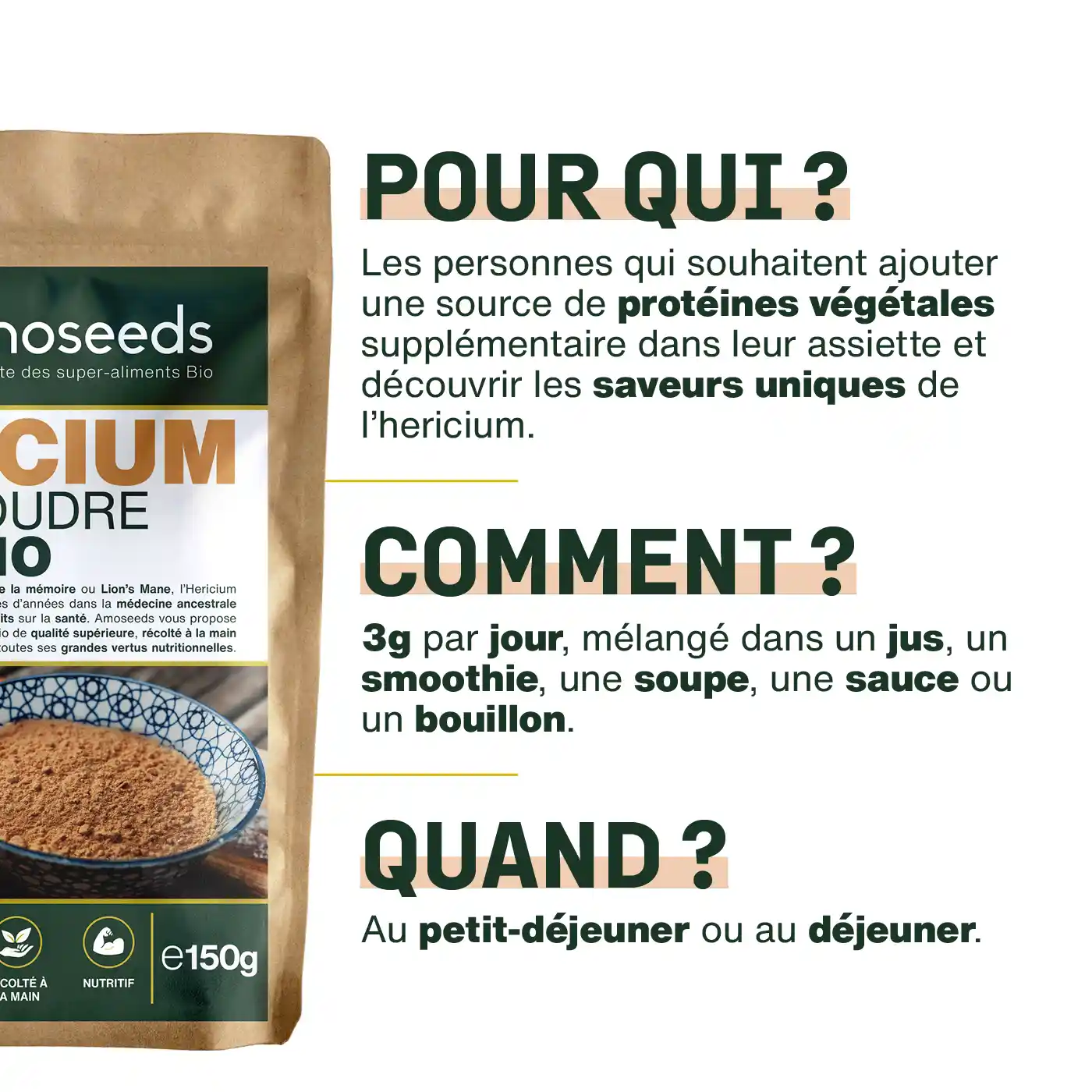 Hericium en Poudre Bio 50g - Image 4
