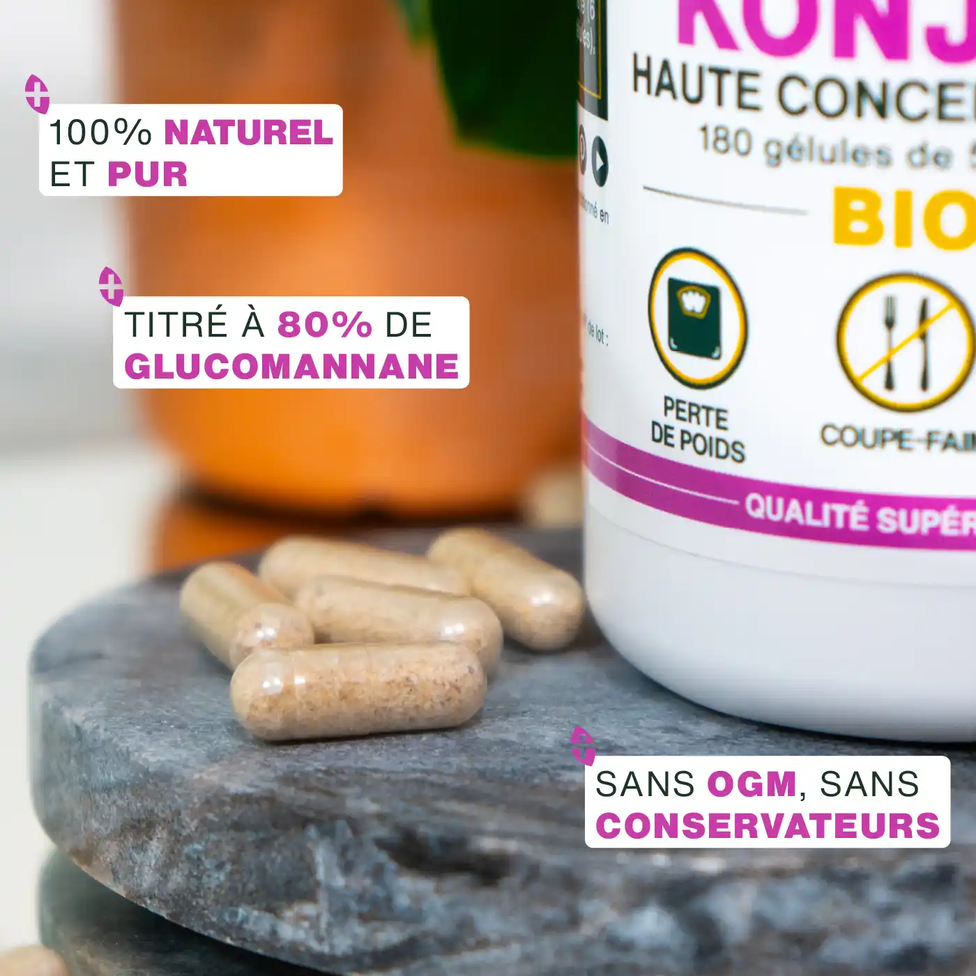 Konjac Bio - Haute Concentration | 180 gélules - Image 3