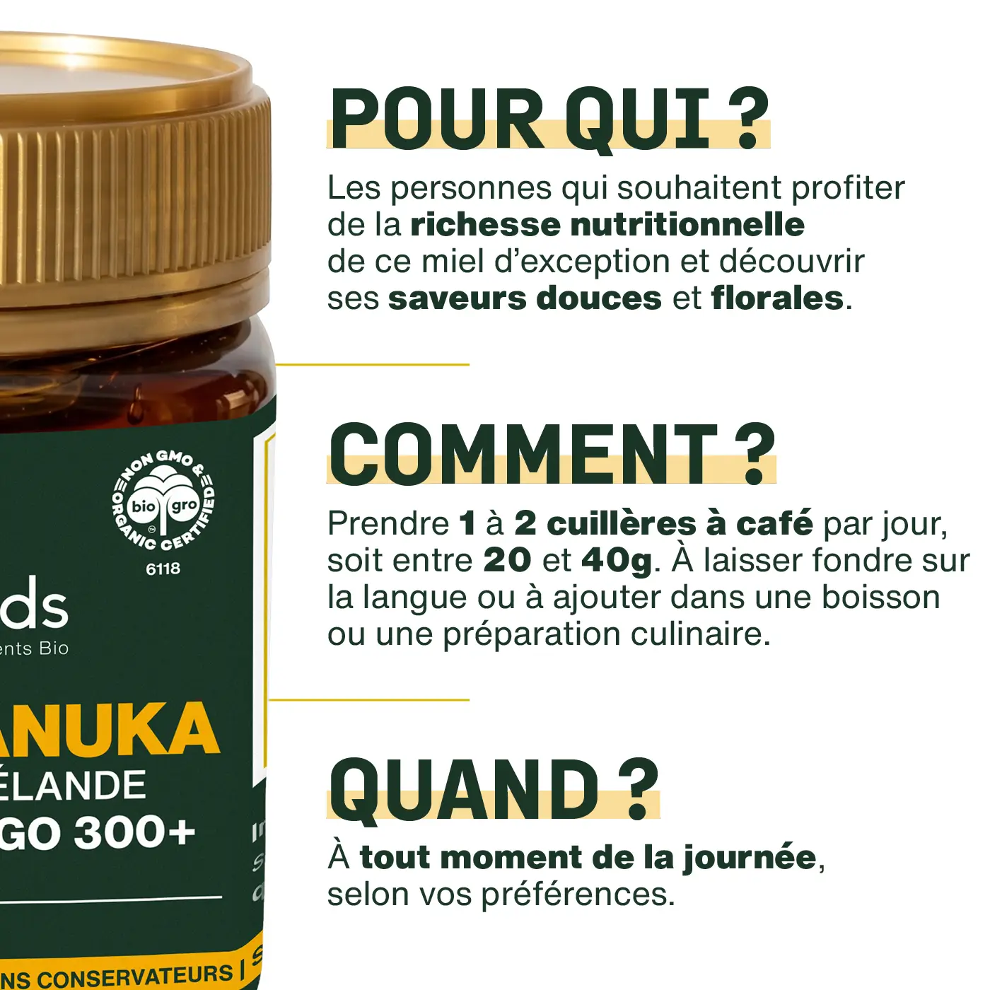 Miel de Manuka Bio 250g - Image 4