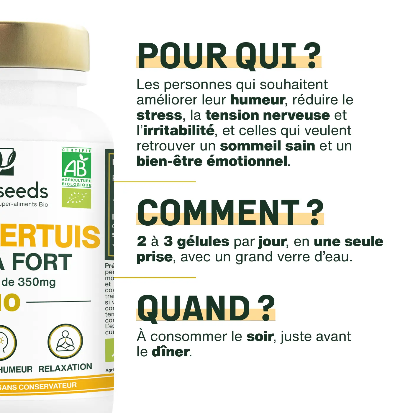 Millepertuis Bio, Extra Fort | 90 gélules - Image 4