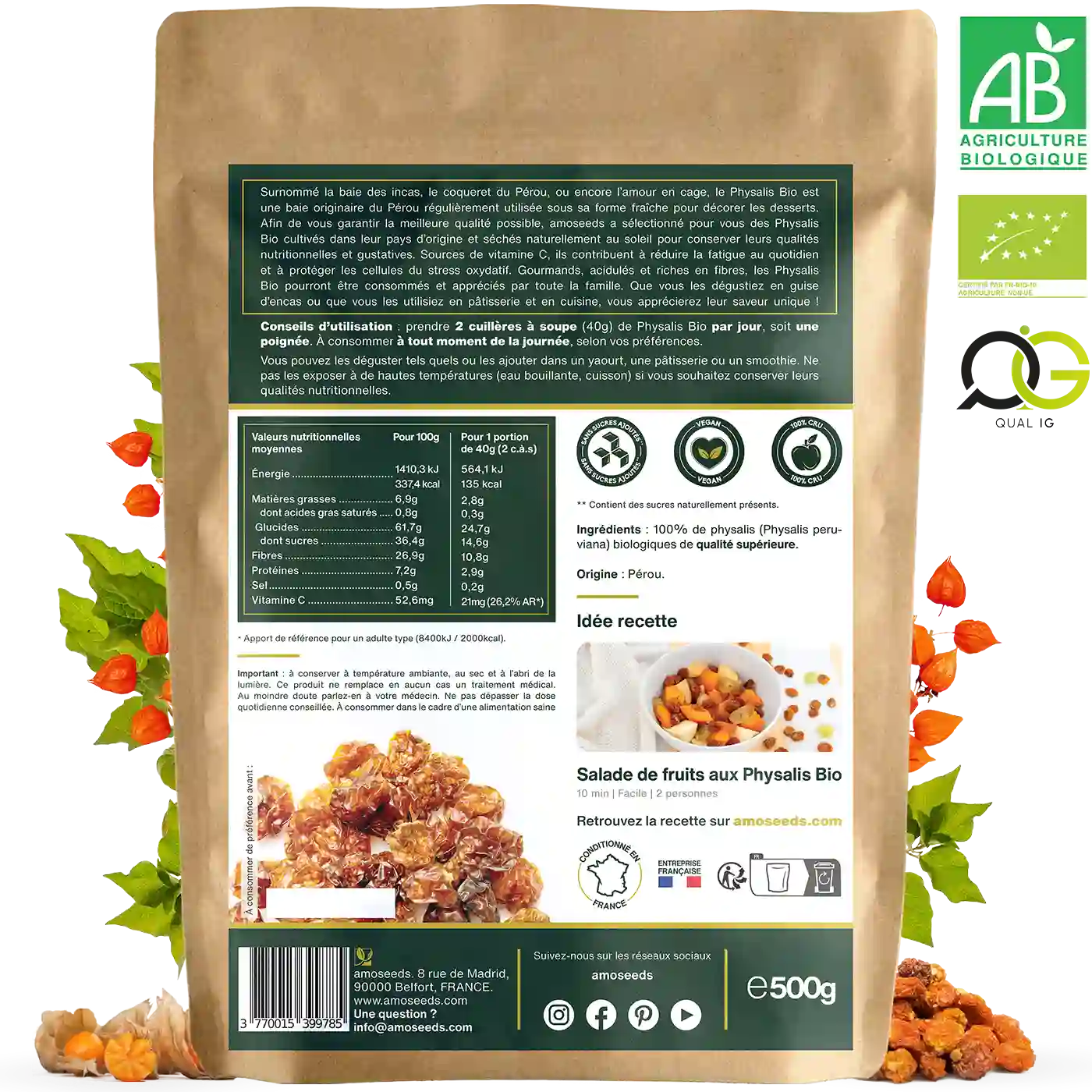Physalis (Baies des Incas) Bio 500G - Image 6