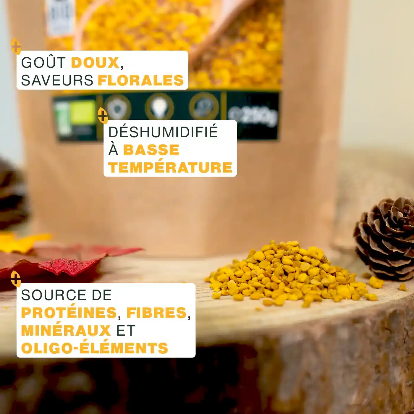 Pollen de Fleurs Bio 250g - Image 3