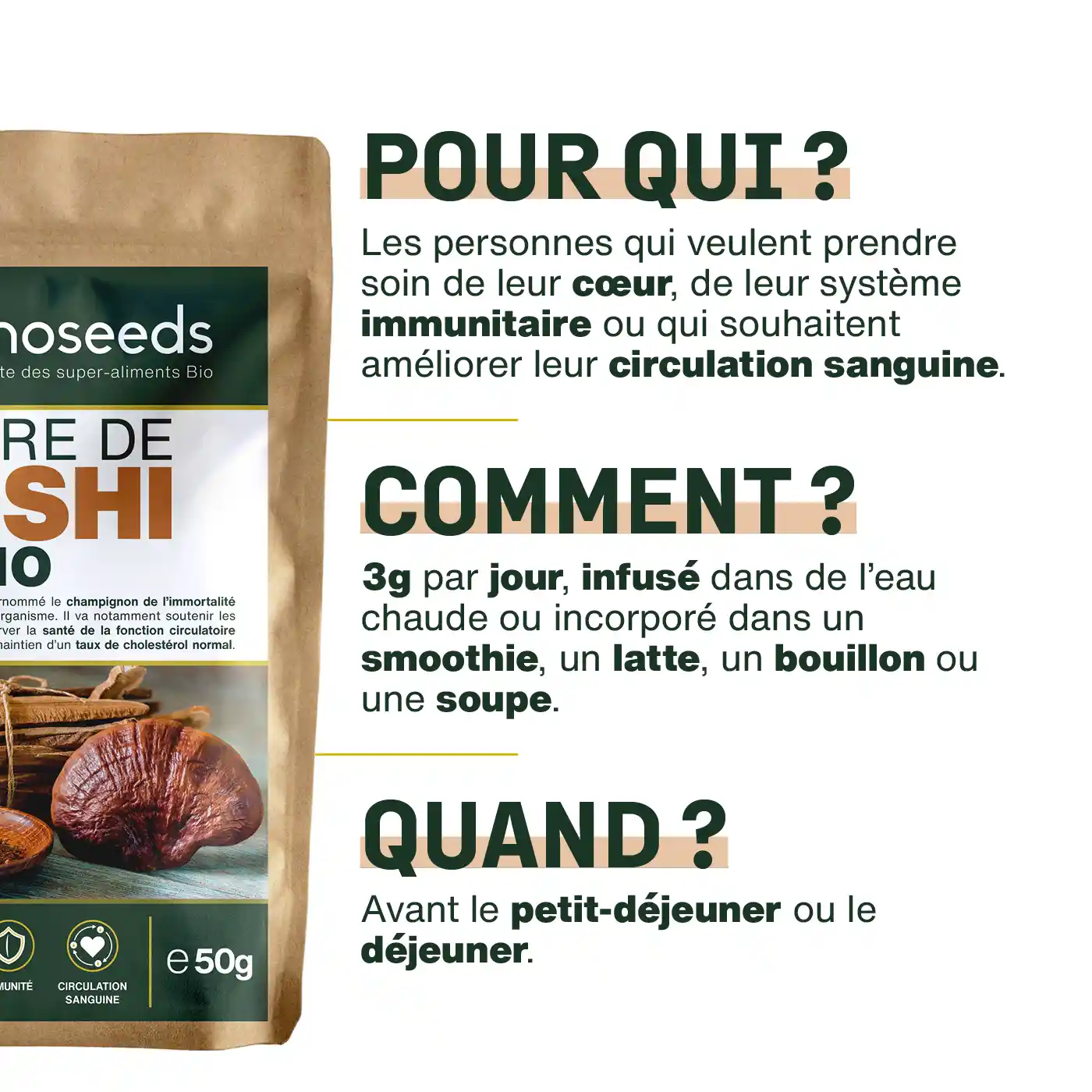 Reishi en Poudre Bio 150g - Image 4